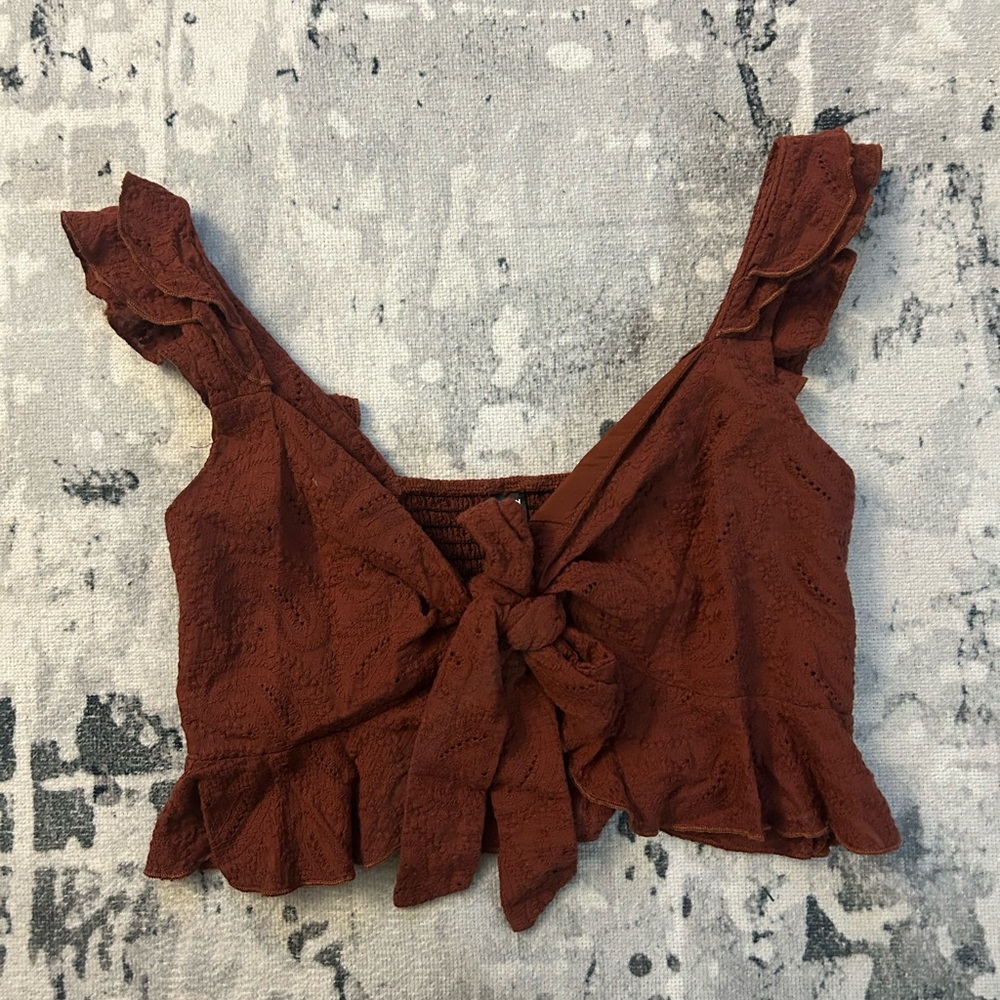 Tie-Front Crop Top